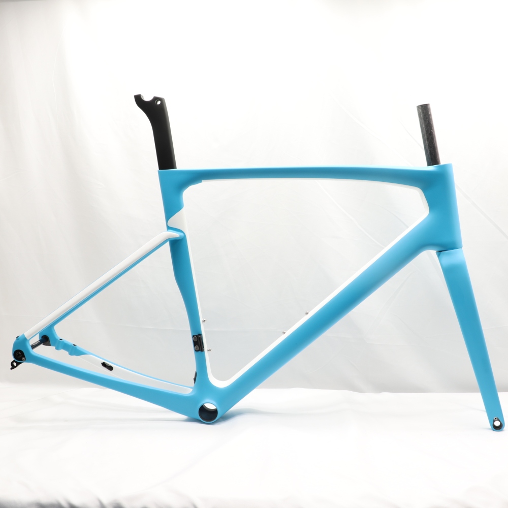 VB-R-168 Light Weight Carbon Road Bike Frameset Matte Blue & White