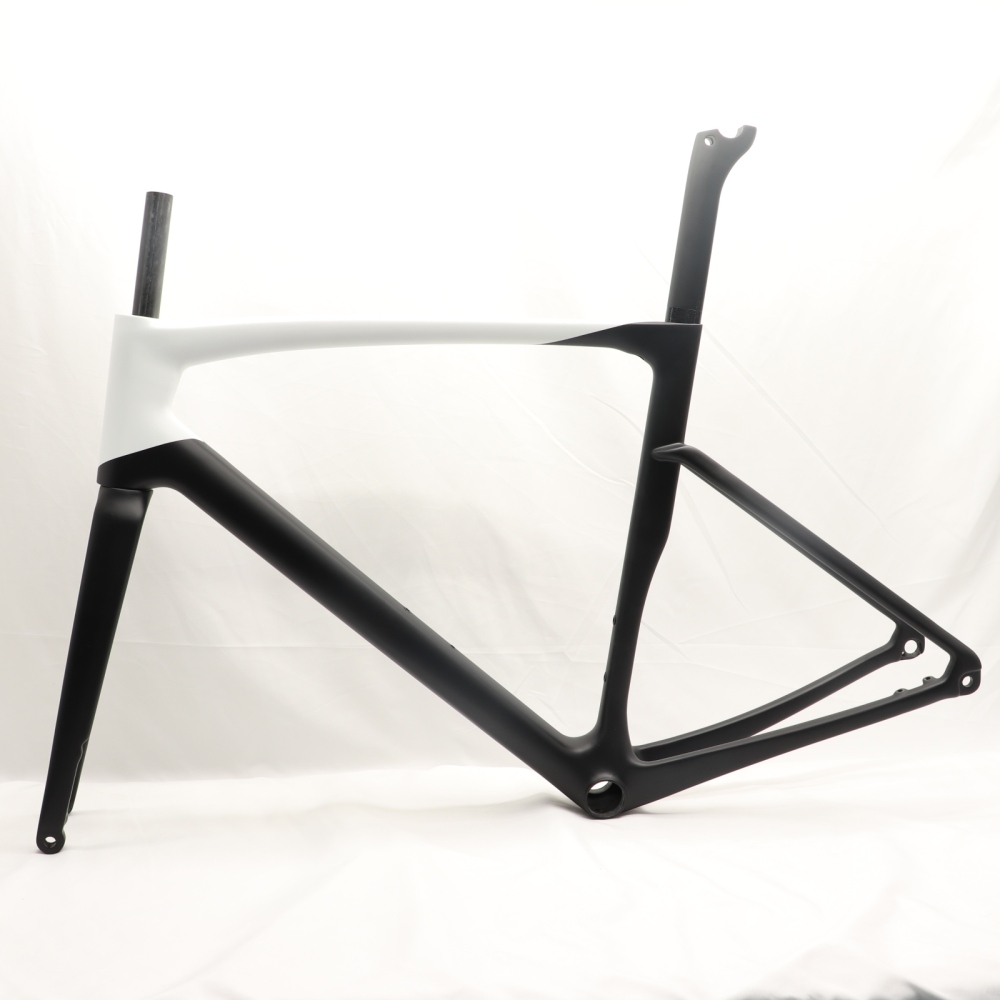 VB-R-168 Light Weight Carbon Road Bike Frameset Matte Black & White