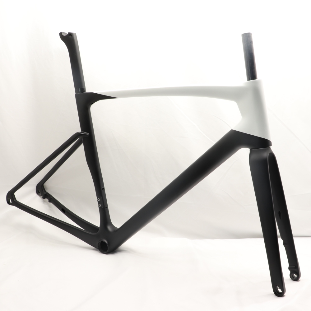 VB-R-168 Light Weight Carbon Road Bike Frameset Matte Black & White