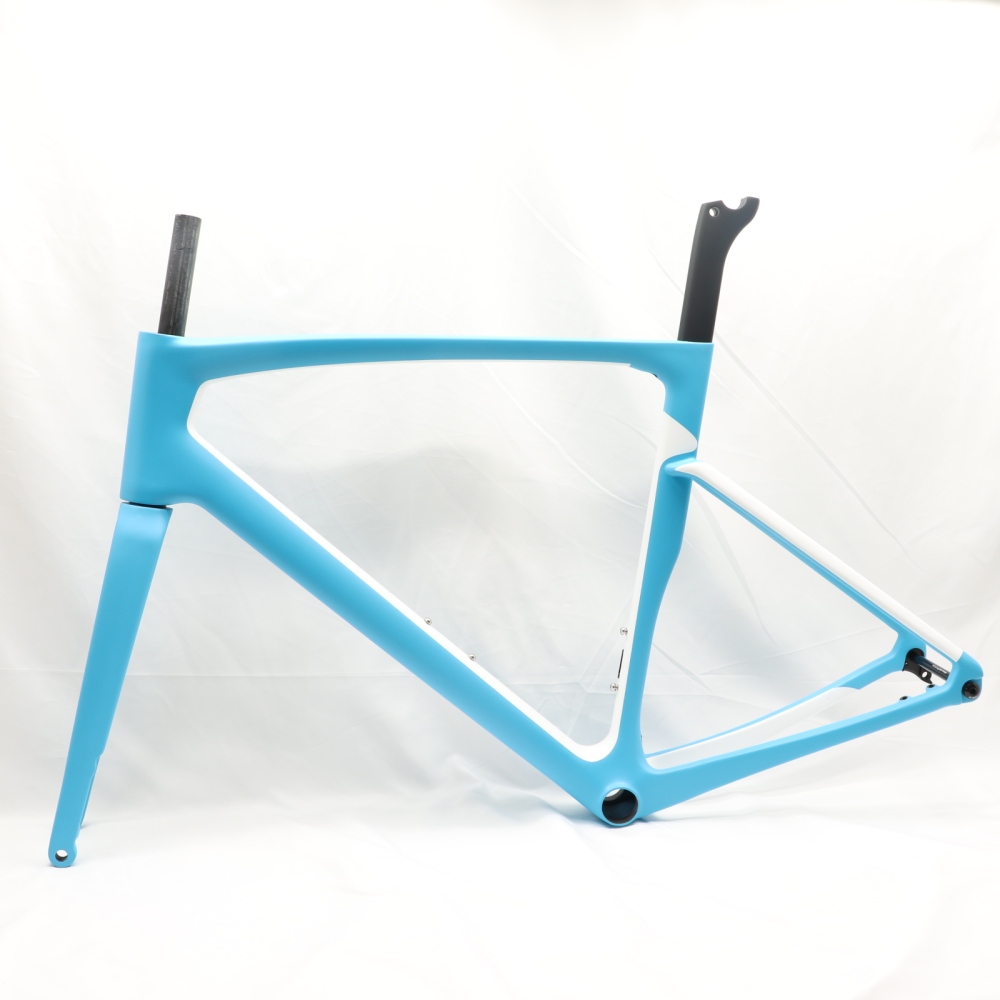 VB-R-168 Light Weight Carbon Road Bike Frameset Matte Blue & White