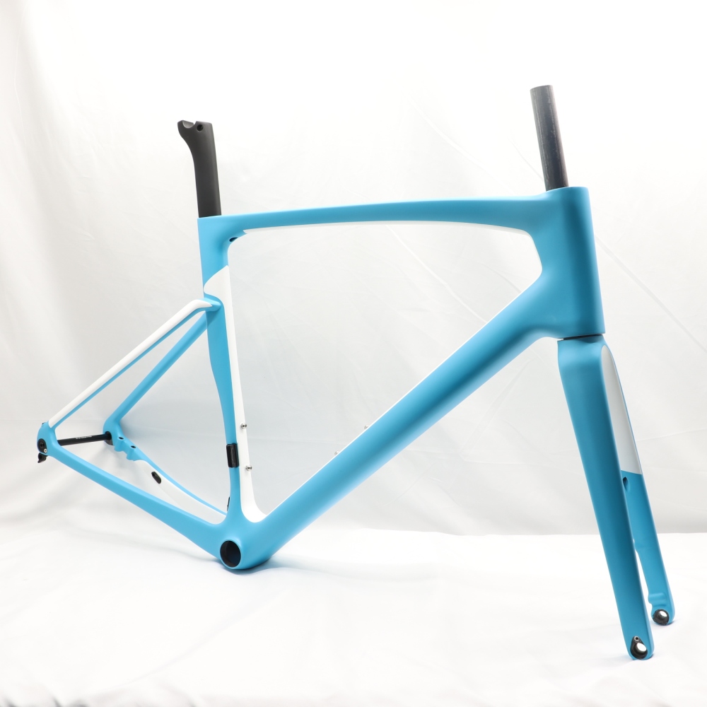 VB-R-168 Light Weight Carbon Road Bike Frameset Matte Blue & White