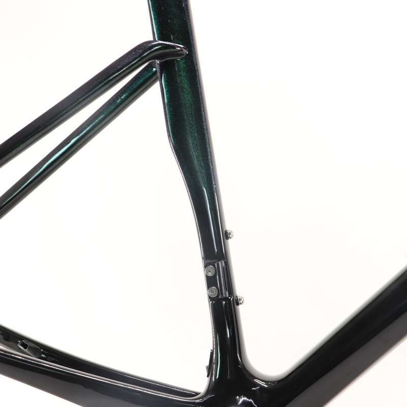 VB-R-168 Light Weight Carbon Road Bike Frameset Glossy Green Chameleon Fading Paint