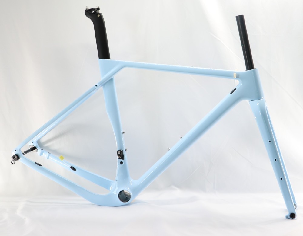 GF-001 Custom Paint Gravel Bike Frame Blue Sky