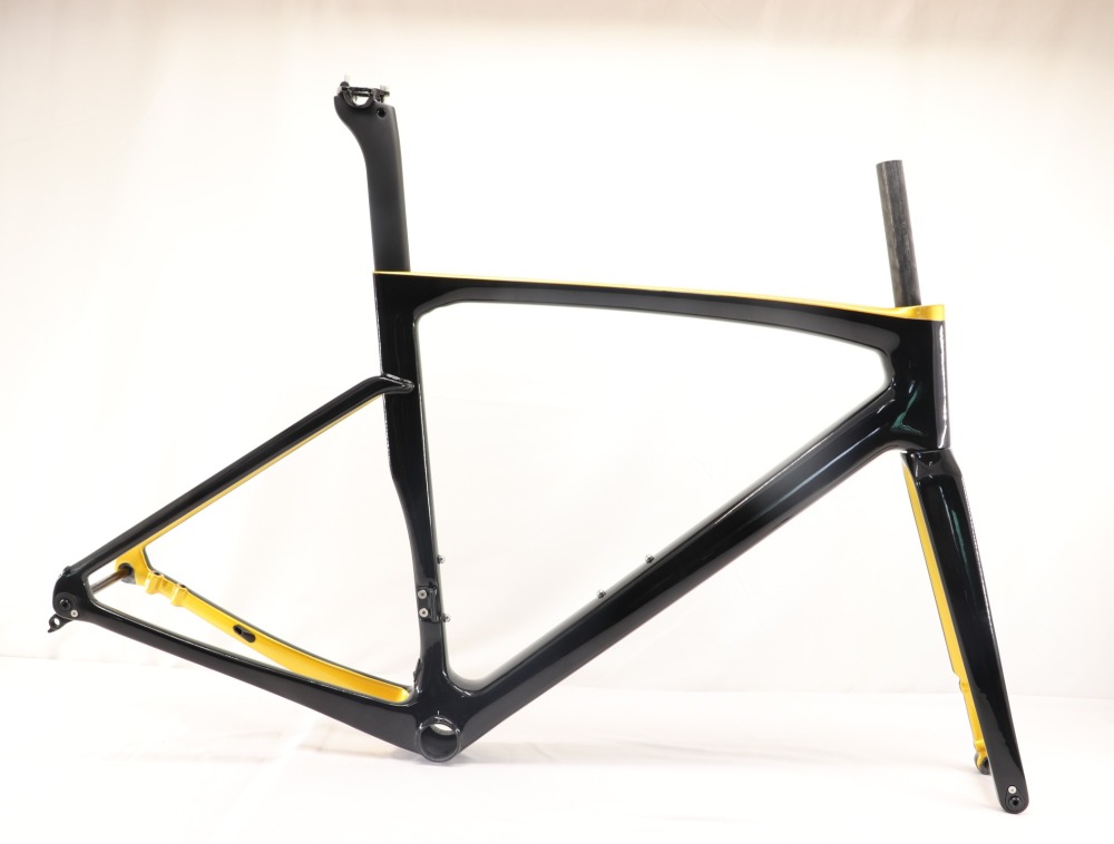 VB-R-168 Light Weight Carbon Road Bike Frameset Glossy Golden & Black
