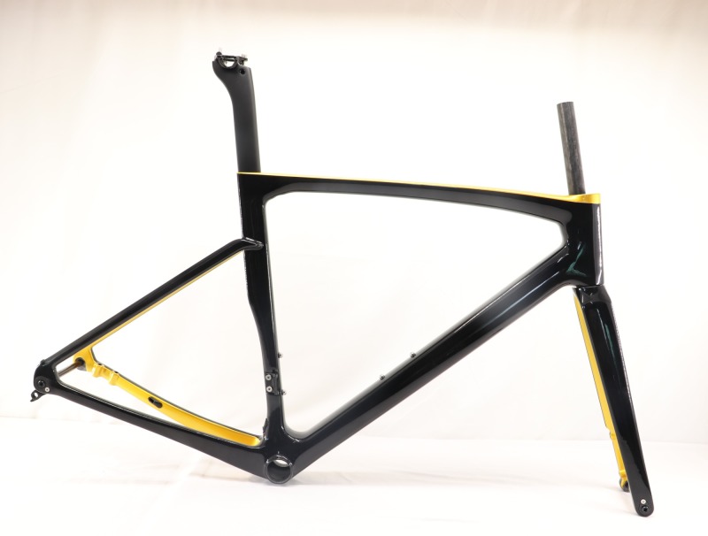 VB-R-168 Light Weight Carbon Road Bike Frameset Glossy Golden &amp; Black