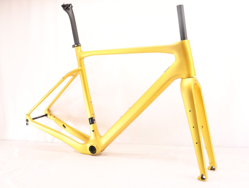 GF-002 Carbon Gravel Bike Frameset Matte Golden