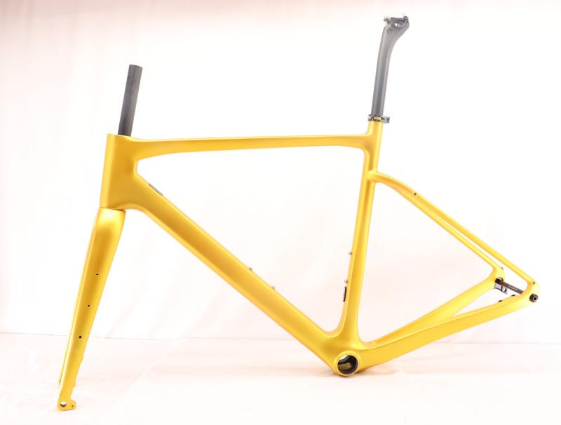 GF-002 Carbon Gravel Bike Frameset Matte Golden