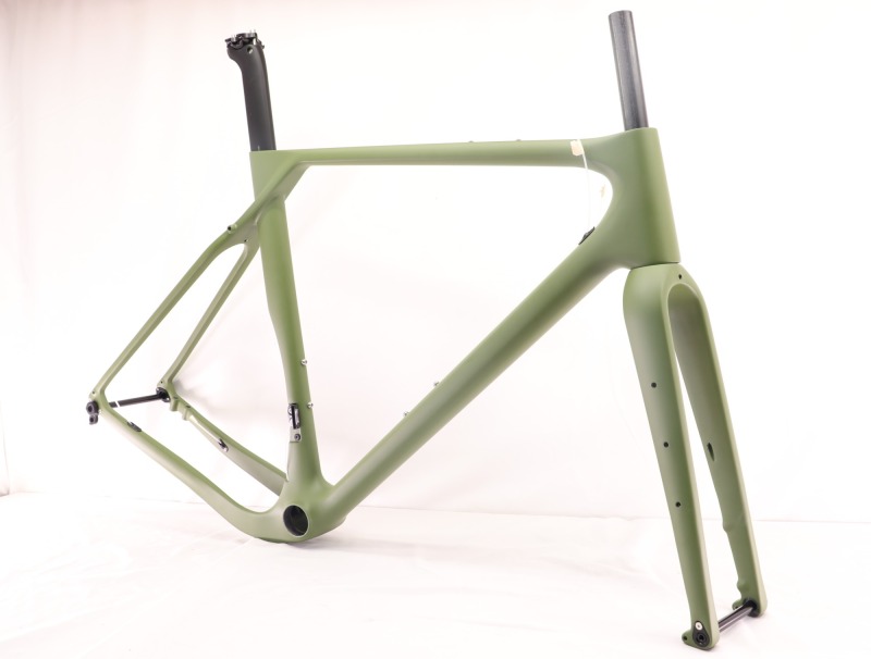 GF-001 Custom Paint Gravel Bike Frame Olive Green