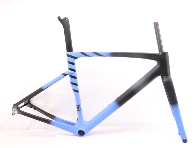 VB-R-168 Light Weight Carbon Road Bike Frameset Matte Fading Blue