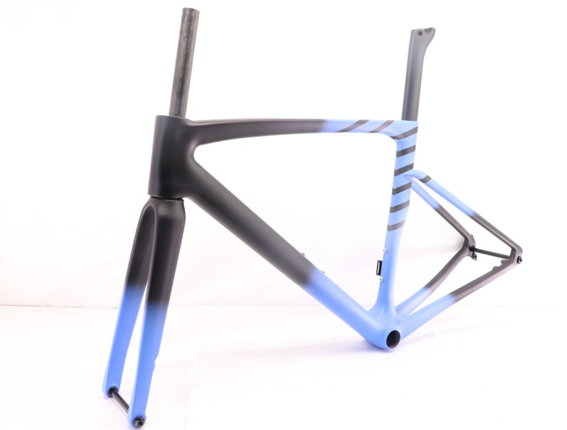 VB-R-168 Light Weight Carbon Road Bike Frameset Matte Fading Blue
