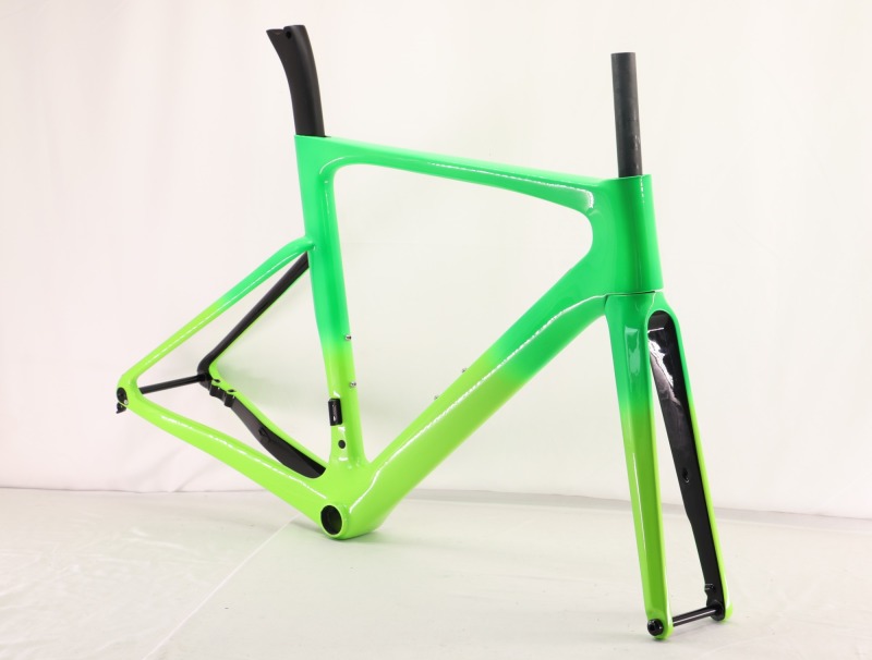 VB-R-168 Light Weight Carbon Road Bike Frame Fading Green