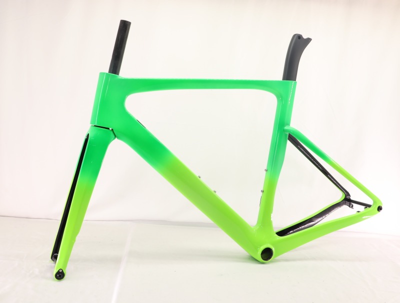 VB-R-168 Light Weight Carbon Road Bike Frame Fading Green