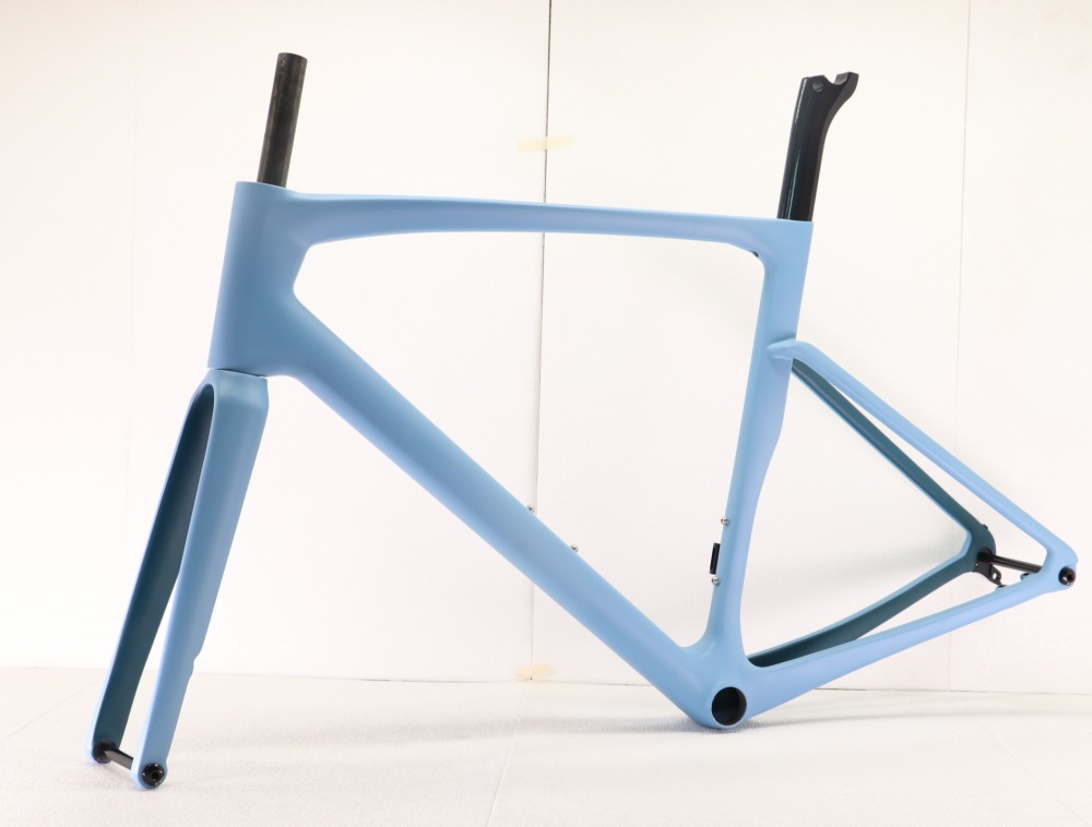 VB-R-168 Light Weight Carbon Road Bike Frame Light Blue