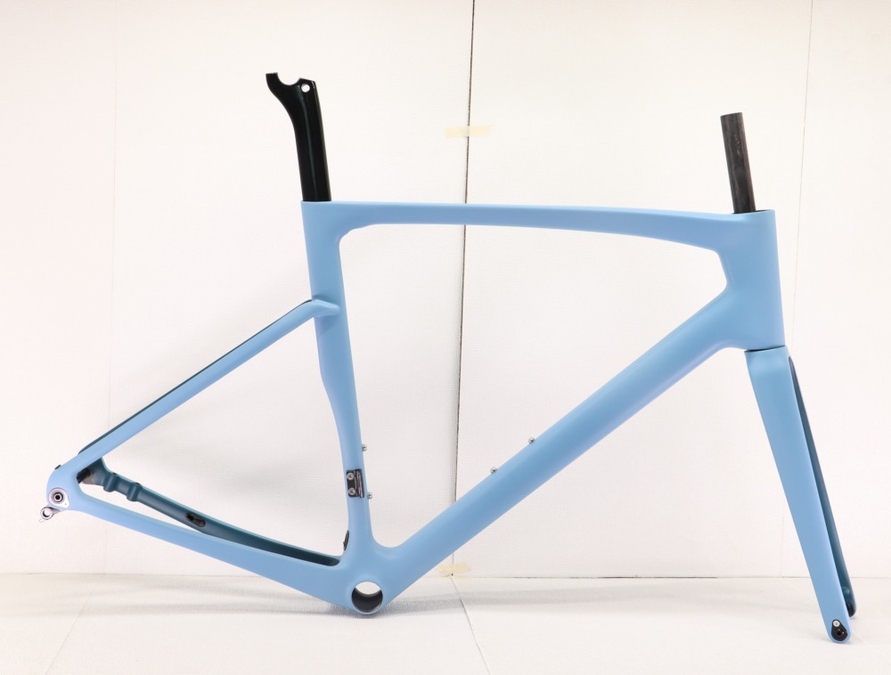 VB-R-168 Light Weight Carbon Road Bike Frame Light Blue