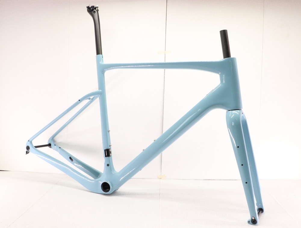 GF-002 Carbon Gravel Bike Frame set Light Blue