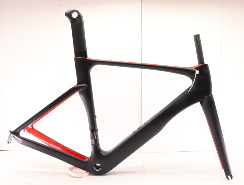 VB-R-068 road bicycle frame set red black color