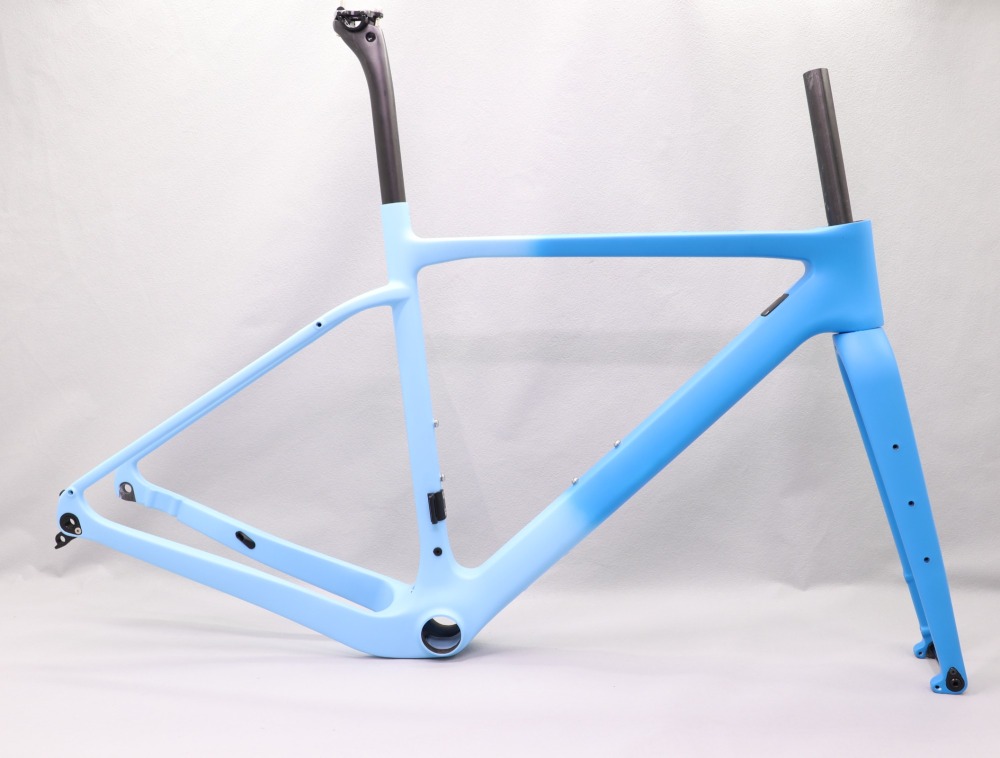 GF-002 Carbon Gravel Bike Frame set Fading Blue