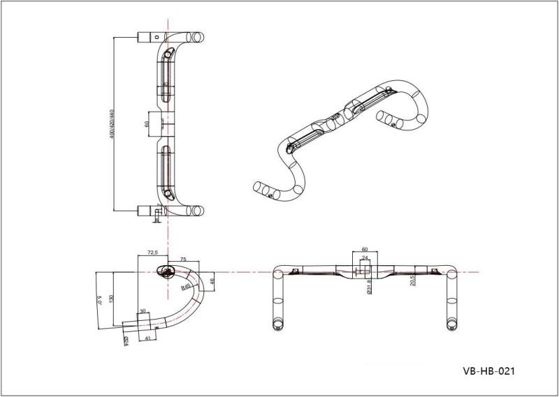 2021 New Carbon Handlebar With Separate Stem