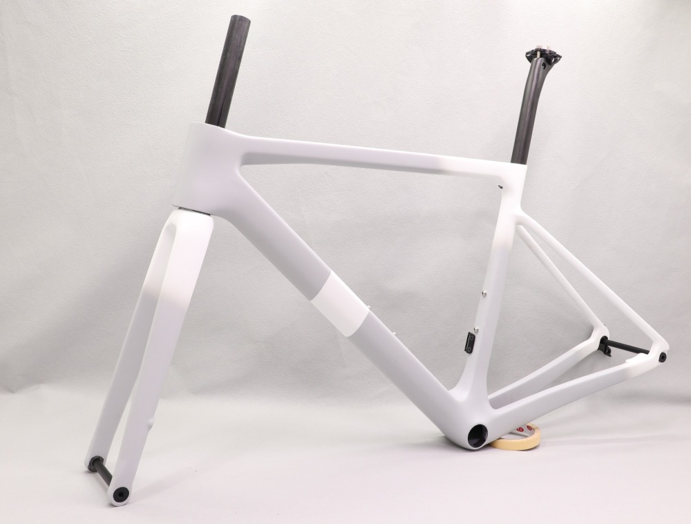 2020 VB-R-177 super light Carbon fiber Road Frame Grey & White Fadding