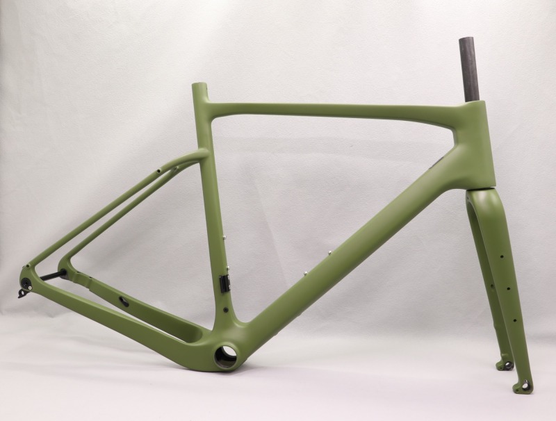 GF-002 Carbon Gravel Bike Frame set Olive Green