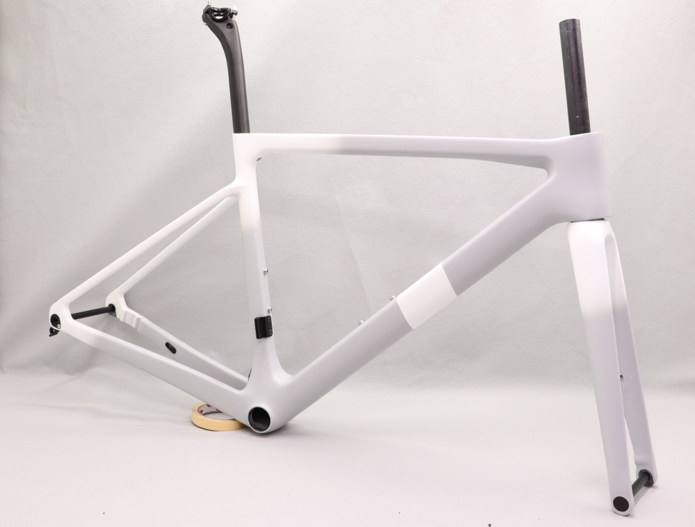 2020 VB-R-177 super light Carbon fiber Road Frame Grey & White Fadding