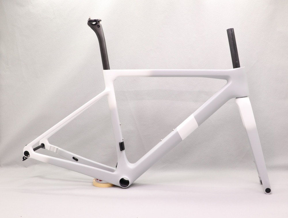 2020 VB-R-177 super light Carbon fiber Road Frame Grey & White Fadding
