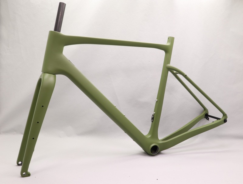 GF-002 Carbon Gravel Bike Frame set Olive Green