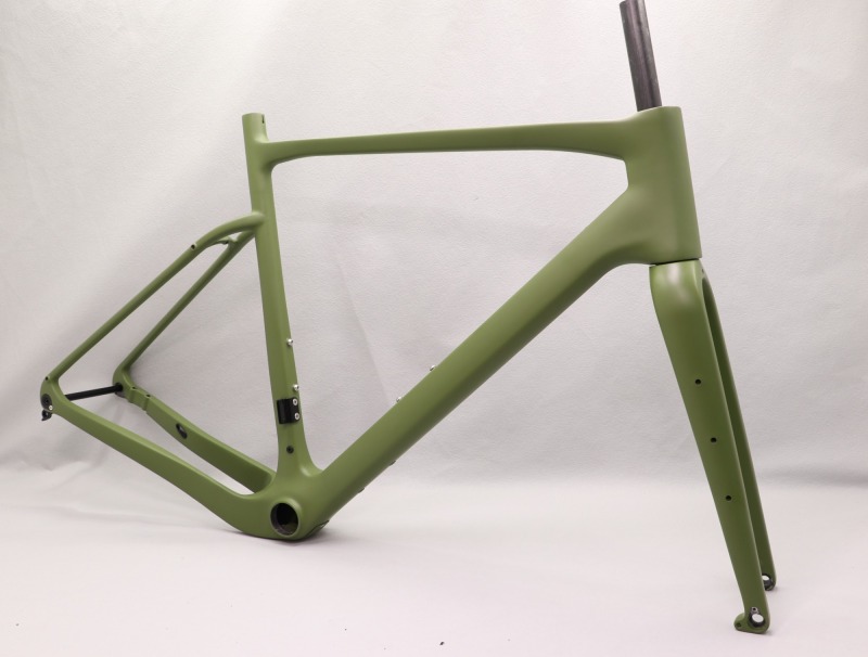 GF-002 Carbon Gravel Bike Frame set Olive Green