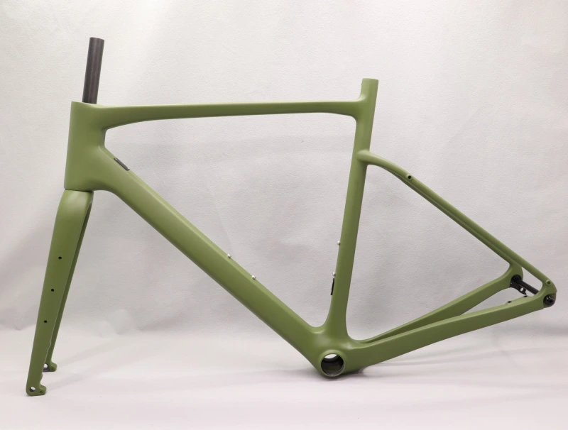GF-002 Carbon Gravel Bike Frame set Olive Green