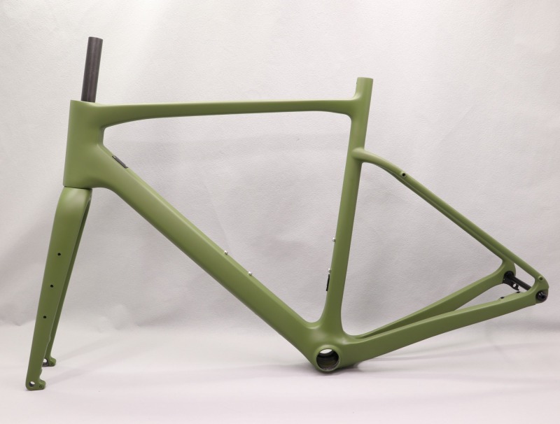 GF-002 Carbon Gravel Bike Frame set Olive Green