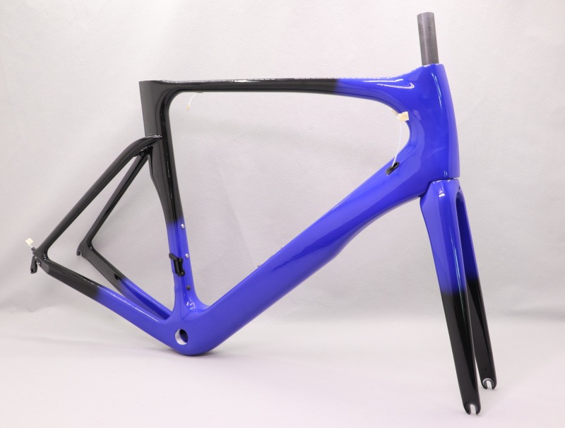 VB-R-068 road bicycle frameset fading blue glossy finish