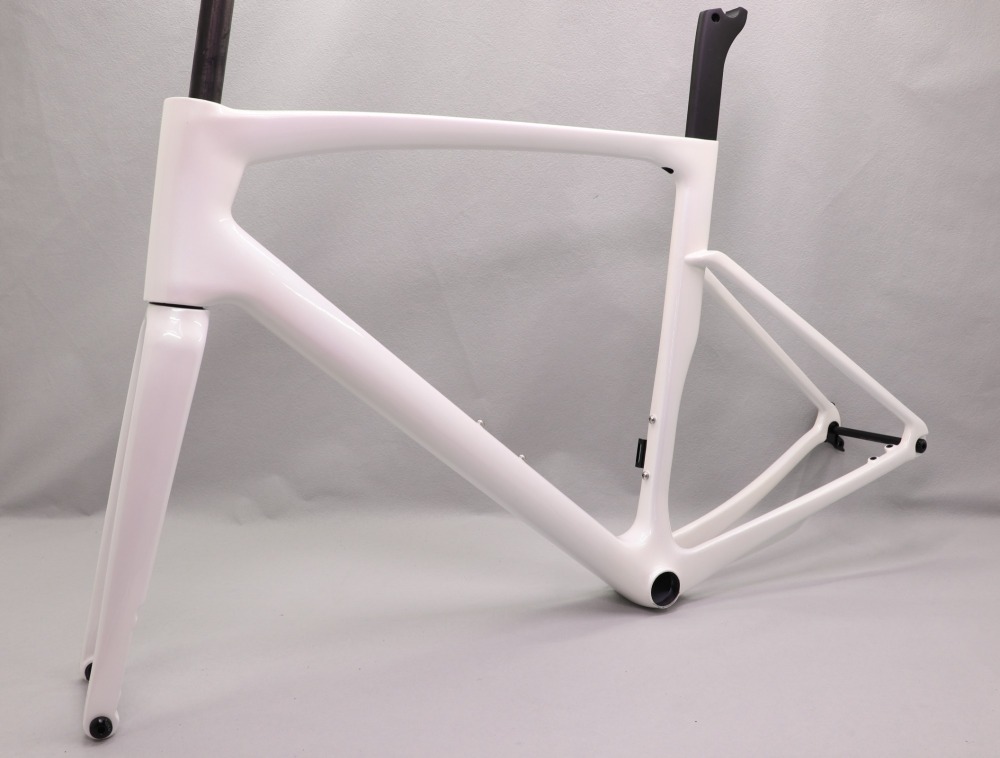 VB-R-168 Light Weight Carbon Road Bike Frame Pearl White Glossy