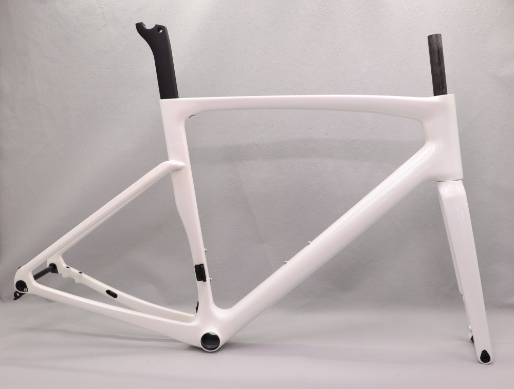 VB-R-168 Light Weight Carbon Road Bike Frame Pearl White Glossy