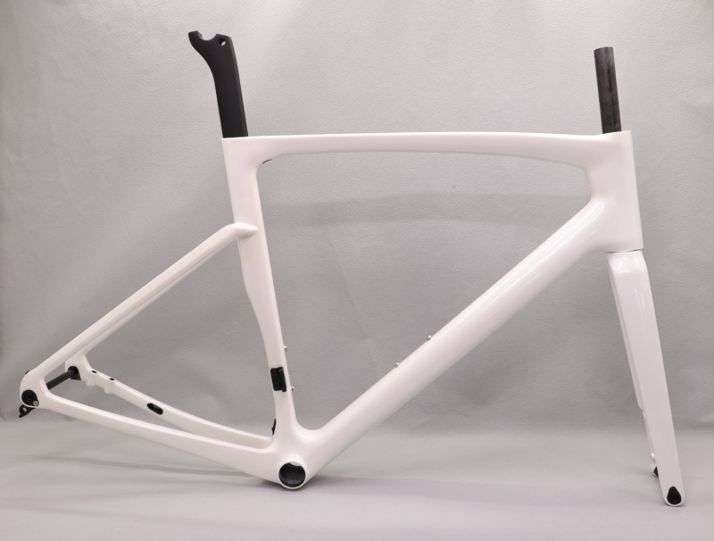 VB-R-168 Light Weight Carbon Road Bike Frame Pearl White Glossy