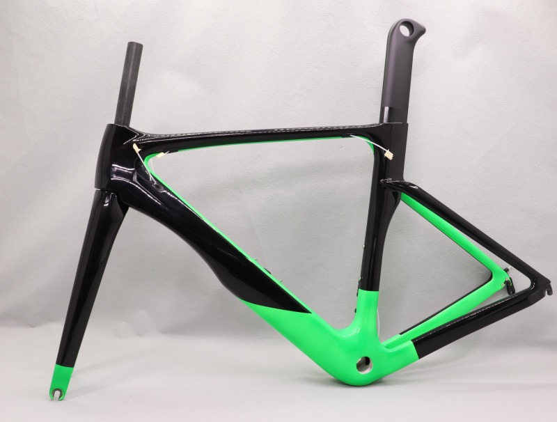 VB-R-068 road bicycle frameset green glossy finish