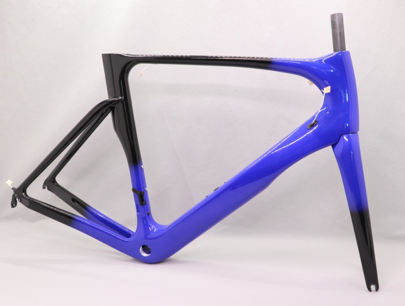 VB-R-068 road bicycle frameset fading blue glossy finish