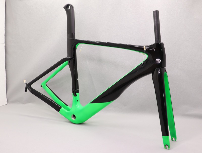 VB-R-068 road bicycle frameset green glossy finish