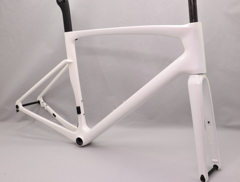 VB-R-168 Light Weight Carbon Road Bike Frame Pearl White Glossy