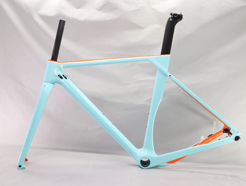 GF-001 Custom Paint Gravel Bike Frame Glossy Finish
