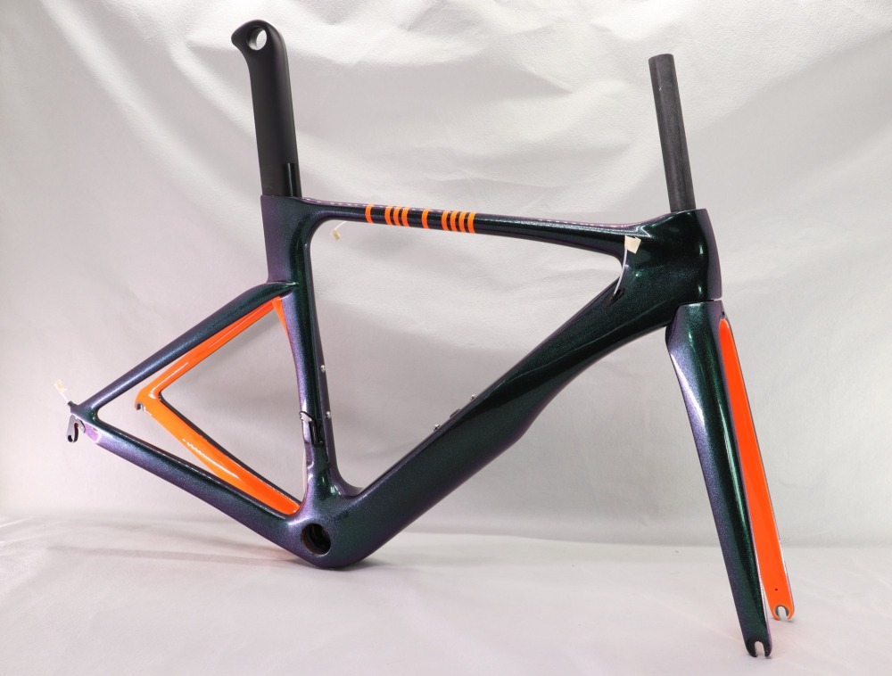 VB-R-068 Road Bicycle Frame Chameleon Green