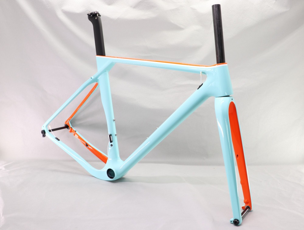 GF-001 Custom Paint Gravel Bike Frame Glossy Finish