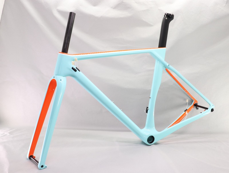 GF-001 Custom Paint Gravel Bike Frame Glossy Finish