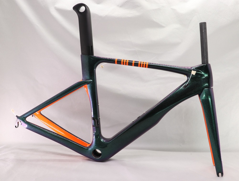 VB-R-068 Road Bicycle Frame Chameleon Green