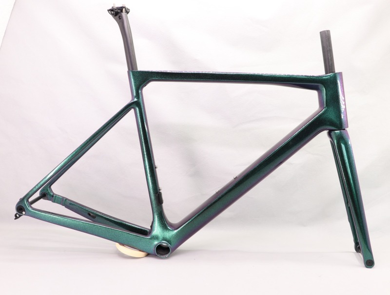 2020 VB-R-177 Super Light Carbon Fiber Road Frame Green Chameleon Glossy