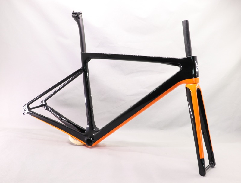 2020 VB-R-177 Super Light Carbon Fiber Road Frame Black &amp; Orange Glossy