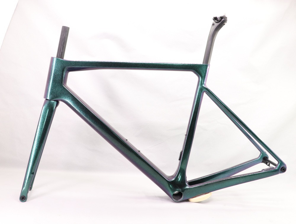 2020 VB-R-177 Super Light Carbon Fiber Road Frame Green Chameleon Glossy