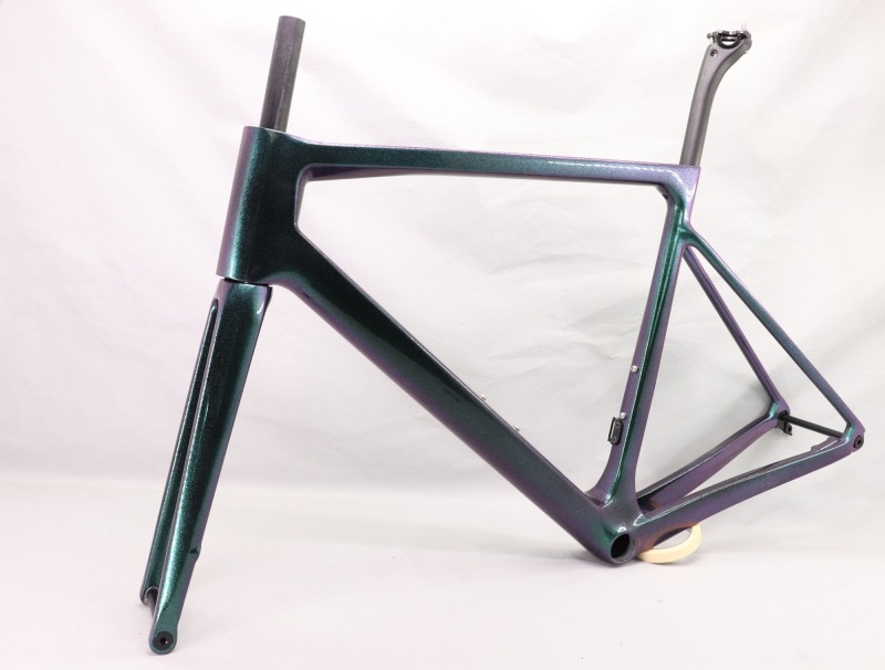 2020 VB-R-177 Super Light Carbon Fiber Road Frame Green Chameleon Glossy