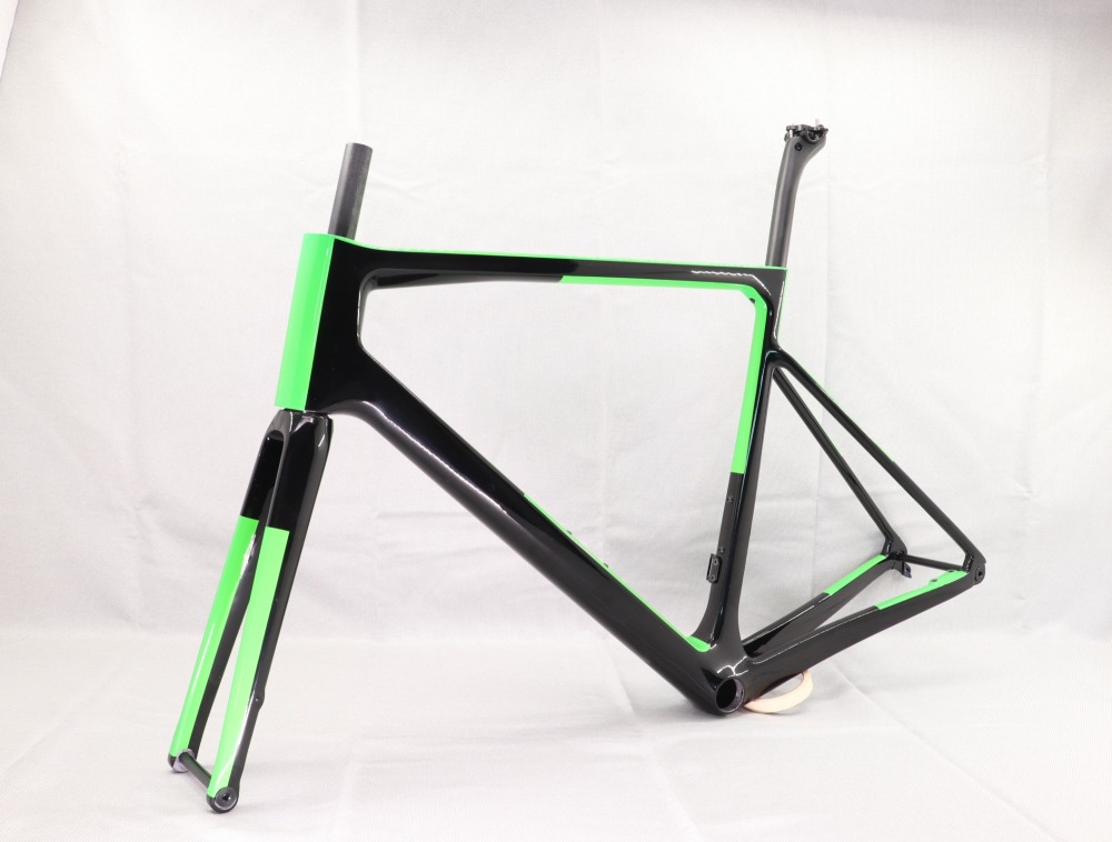 2020 VB-R-177 Super Light Carbon Fiber Road Frame Black & Green Glossy
