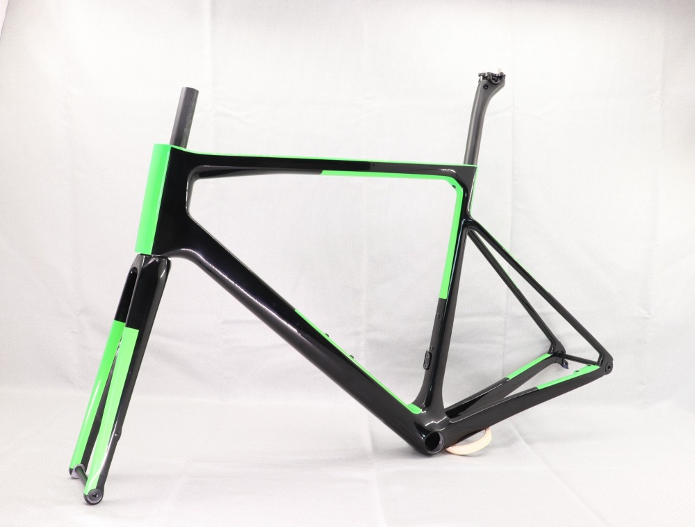 2020 VB-R-177 Super Light Carbon Fiber Road Frame Black & Green Glossy