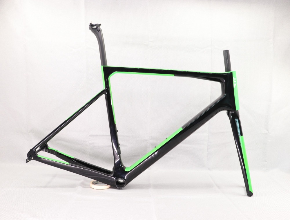 2020 VB-R-177 Super Light Carbon Fiber Road Frame Black & Green Glossy